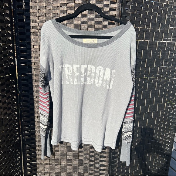 FREE PEOPLE We The Free Freedom Thermal Top, Size Medium - Picture 2 of 7